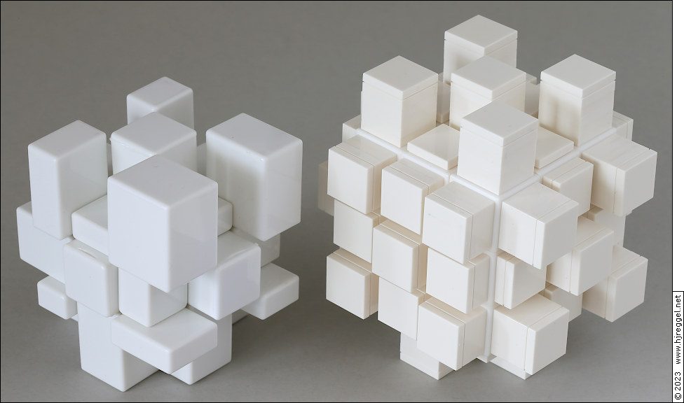 Left: Mirror Cube, White; Right: Brickermod Pseudo Mirror Cube  Left: Mirror Cube, White; Right: Brickermod Pseudo Mirror Cube