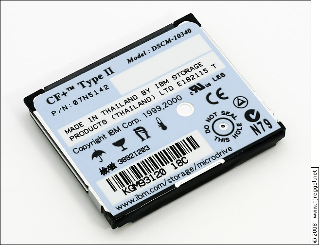 IBM 340MB Microdrive DSCM-10340