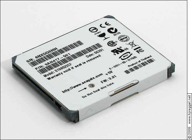 Seagate ST1.2 ST68022CF, bottom view